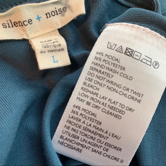 Silence + Noise Tangled Up Romper Teal Large - Picture 6 of 8